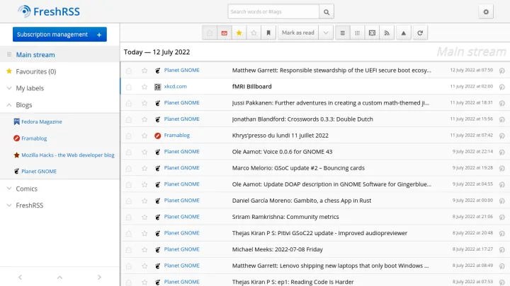 FreshRSS // CasaOS App Store